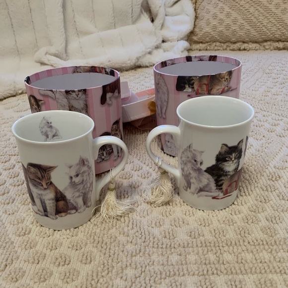 Vintage Cat lovers mug gift box x2 - Picture 3 of 5